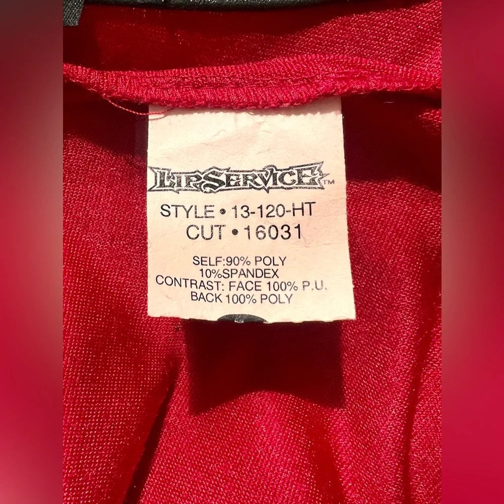 Vintage Lip Service Red Velvet Gothic Renaissance Vampire Bell Sleeve Tunic Plus - Picture 12 of 13